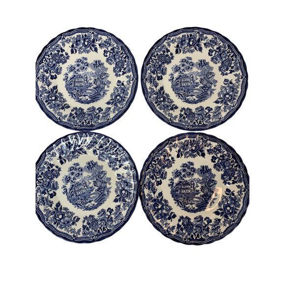 Royal Wessex Churchill Chelsea 8" Ceramic Plates Set Of 4 England P10127 - Picture 8 of 8